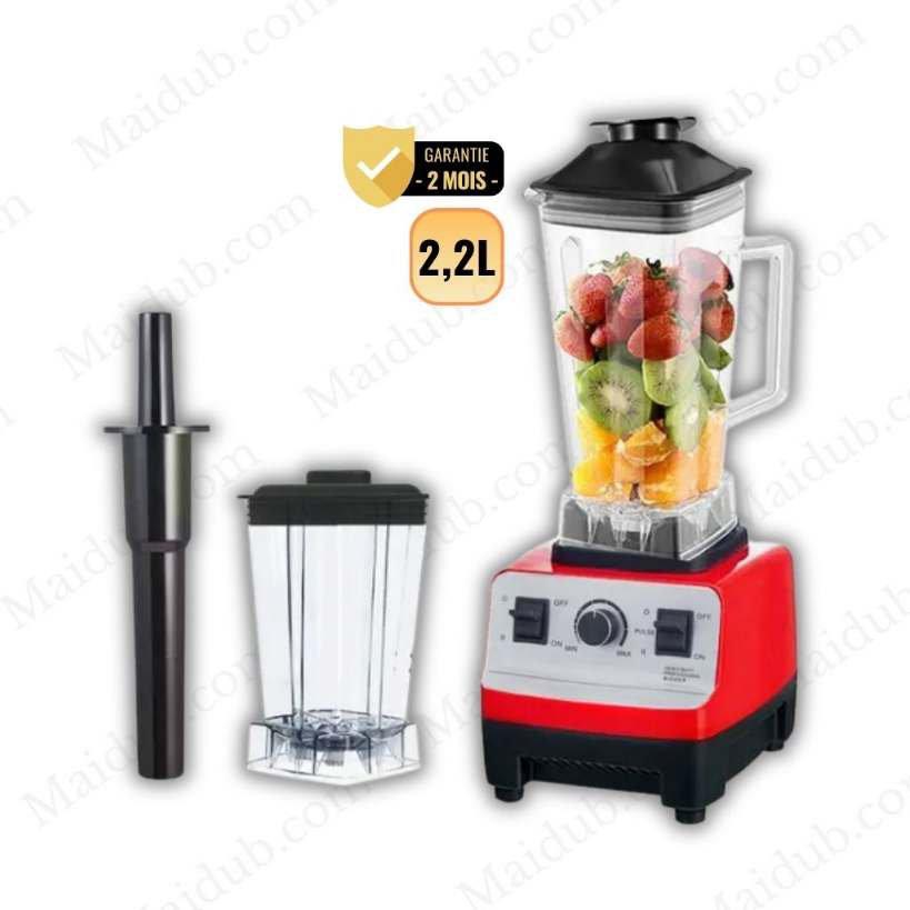 Mixeur Blender Haute Vitesse 2 En 1 SCS 833 6000W Bol Principal