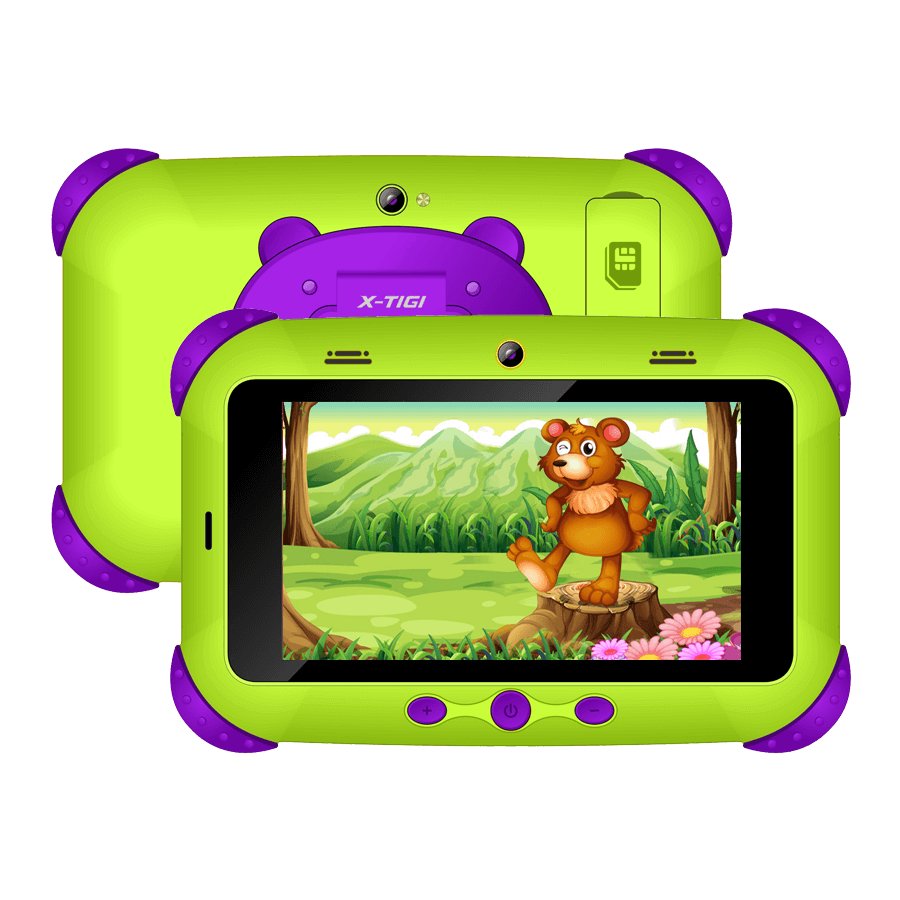 Tablette Éducative Kids 5 mini – 3G – 5″ – 16GO Rom / 2 Go Ram – 1 sim – Quad-Core – 3500 Mah – vert - 12 mois de garantie
