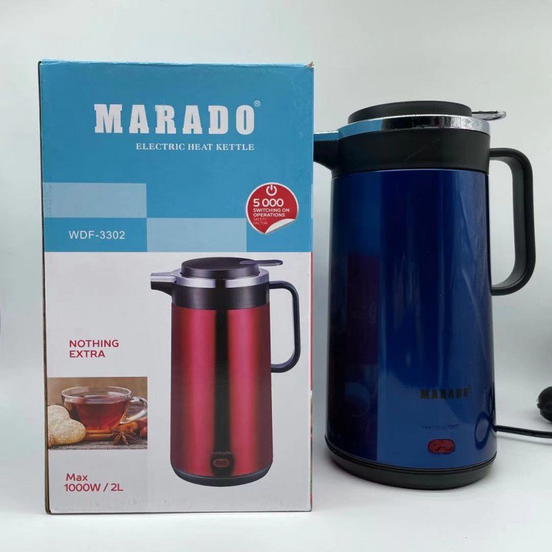 Bouilloire Thermos électrique Marado 2L-1000W-MA-3302 – Image 2