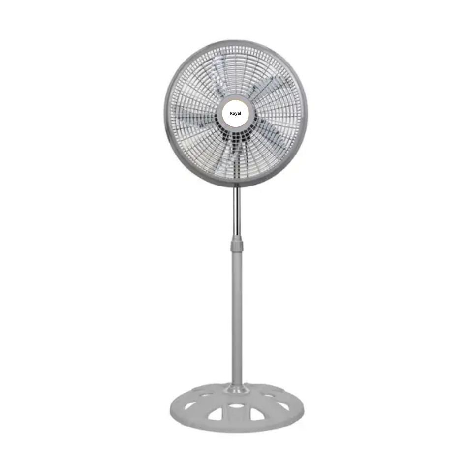 Ventilateur ROYAL EVAA, pied rond, Gris