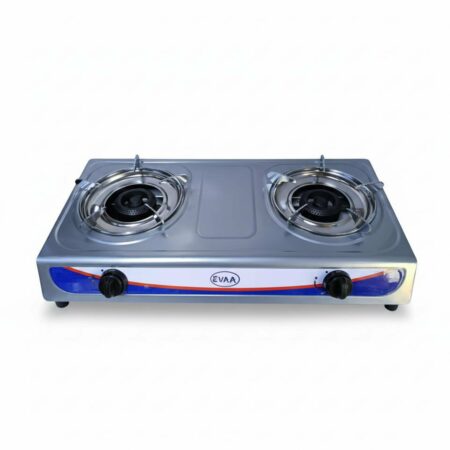 Plaque à Gaz 02 foyers EVAA - automatique - Gris - modèle 7102 - garantie 6 mois