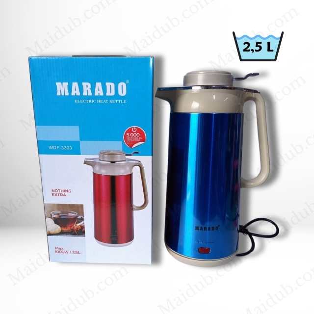 Bouilloire Thermos Marado 2.5L – 1000W – couleur bleu