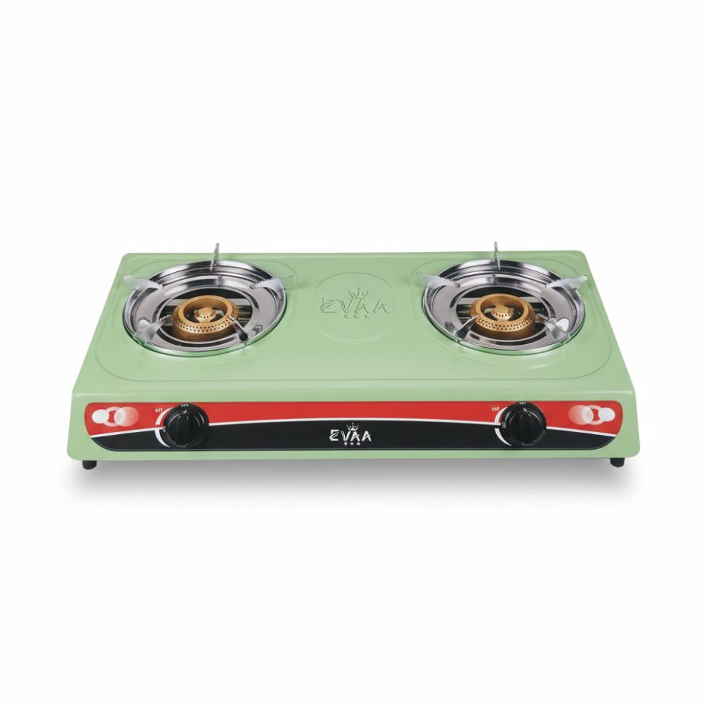 Plaque à Gaz EVAA 2 Foyers - Couleur Turquoise | Design Unique & Tendance - garantie 6 mois