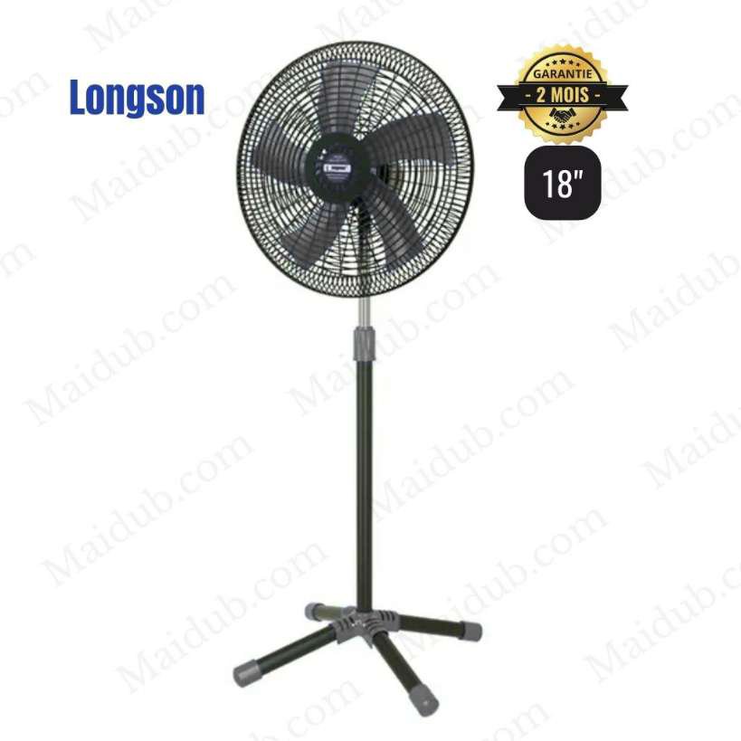 Ventilateur Longson LS-V005 – pieds croisés – 65W – Noir – garantie 2 mois