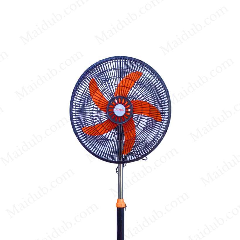 Ventilateur sur pied - 16 pouces - Noir-orange - 45W - garantie 2 mois – Image 3