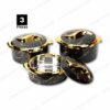 Assiettes thermos GOLDEN TOUCH – intérieur en inox – Noir