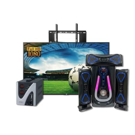 Pack TV LED ND 32 pouces + Woofer + Régulateur de tension + Support TV offert - Garantie 6 mois
