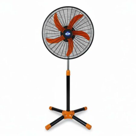 Ventilateur ND - 65W - pieds croisés - orange-noir - garantie 3 mois